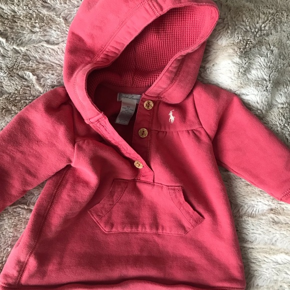 Ralph Lauren Other - Baby Girl Ralph Lauren hooded sweatshirt